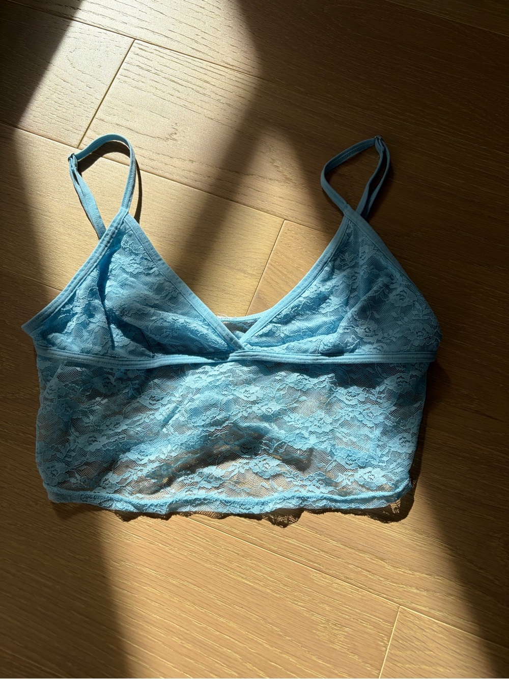 Urban Outfitters Light Blue Lace Bralette